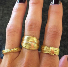 Load image into Gallery viewer, Absolu 'Wrap' ring in 18ct yellow gold and diamonds