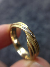Load image into Gallery viewer, Absolu 'Fold' ring in 18ct yellow gold and diamonds