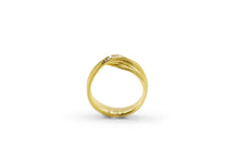 Load image into Gallery viewer, Absolu 'Fold' ring in 18ct yellow gold and diamonds