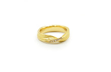 Load image into Gallery viewer, Absolu 'Fold' ring in 18ct yellow gold and diamonds